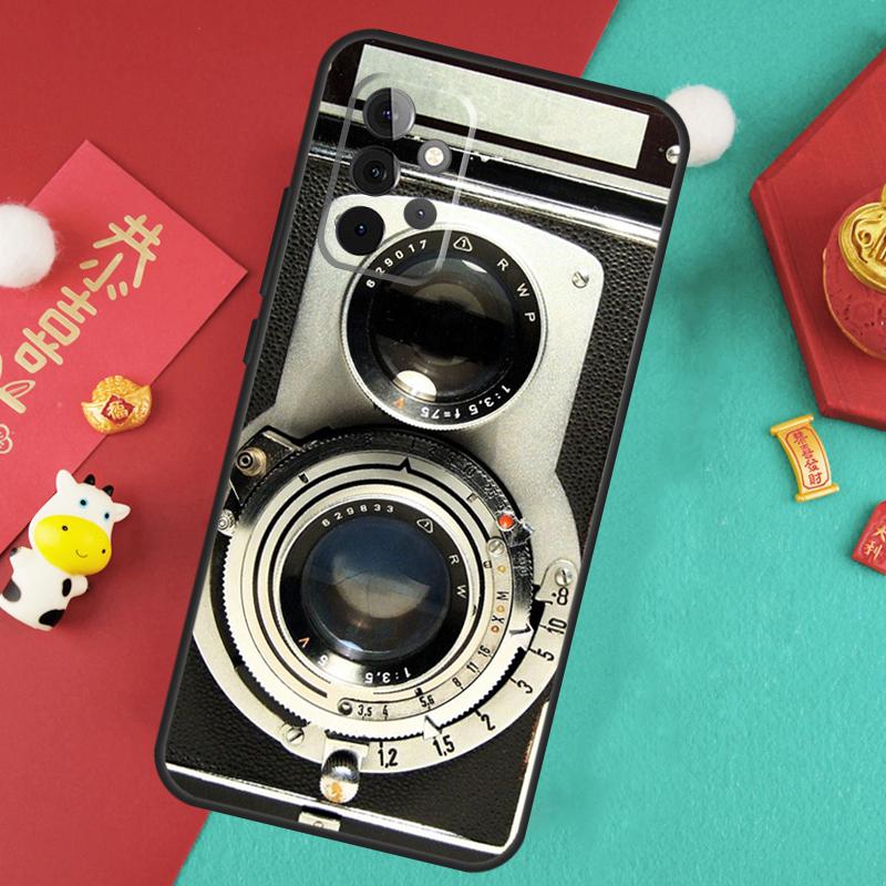 Retro Camera Vintage Case For Samsung Galaxy A56 A36 A26 A16 A06 A13 A33 A53 A15 A35 A55 A34 A54 A12 A32 A52 A17