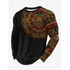 Long-sleeve T-shirt with dot pattern, trendy casual wear.