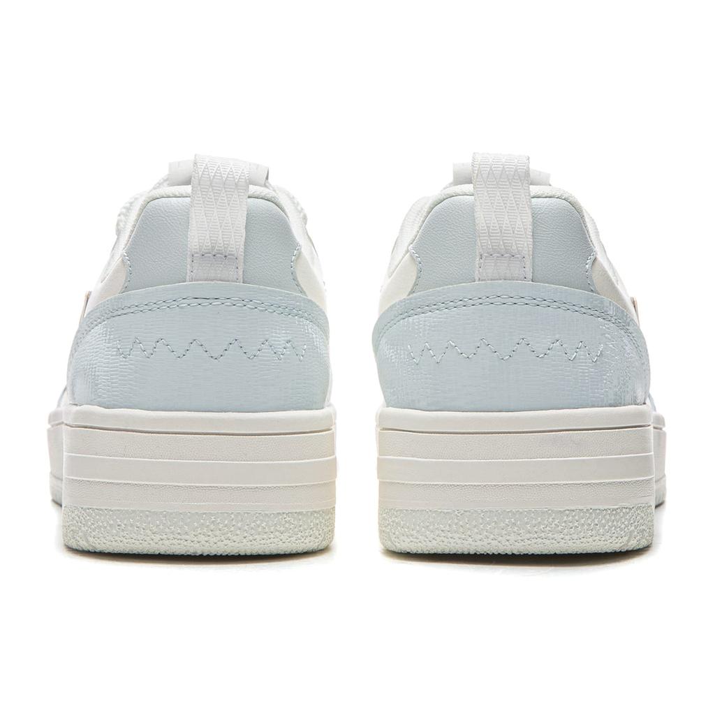 Li Ning Tianji Soft Low top Skateboard Shoes Women's White Blue AGCW068-1