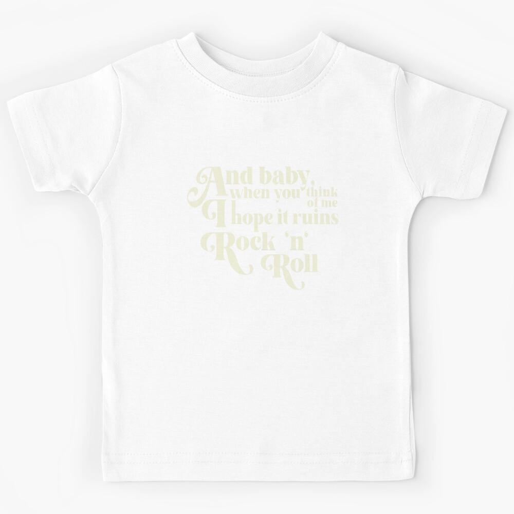 Daisy Jones & The Six Riley Keough Aesthetic Quote Lyrics Brown Kids T-Shirt 140