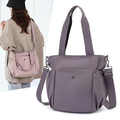 Bolso de Hombro para Mujer Bolso de Mano de Nailon Bolso Tote Ligero