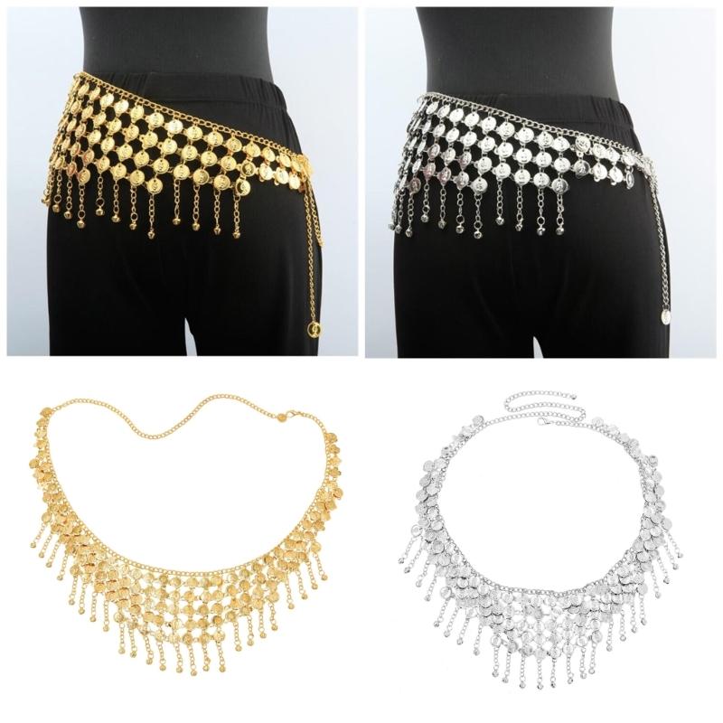 Adjustable Length Tassels Waist Chain Blings Body Chain Decorative Body Chain for Traditional Chinese Attires