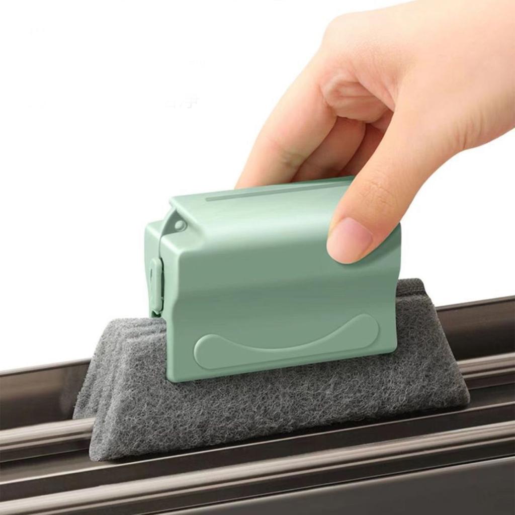 Window Groove Cleaning Brush Handheld Window Track Cleaner Tool for Sliding Door Sill Tile Lines