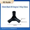 Three-Dimensional Plastic Right Angle Joint Connector for Tent and Studio Accessories