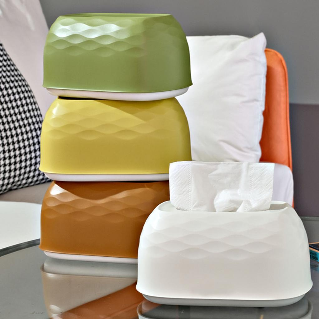 Tissue Box Wall Mounted Tissue Case for Living Room Kitchen Bedroom Office