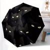 1pc Black Cat Pattern Automatic Open/close, All-Season Portable Folding Umbrella for Friends, Travel, Everyday, Events  Yy250812221