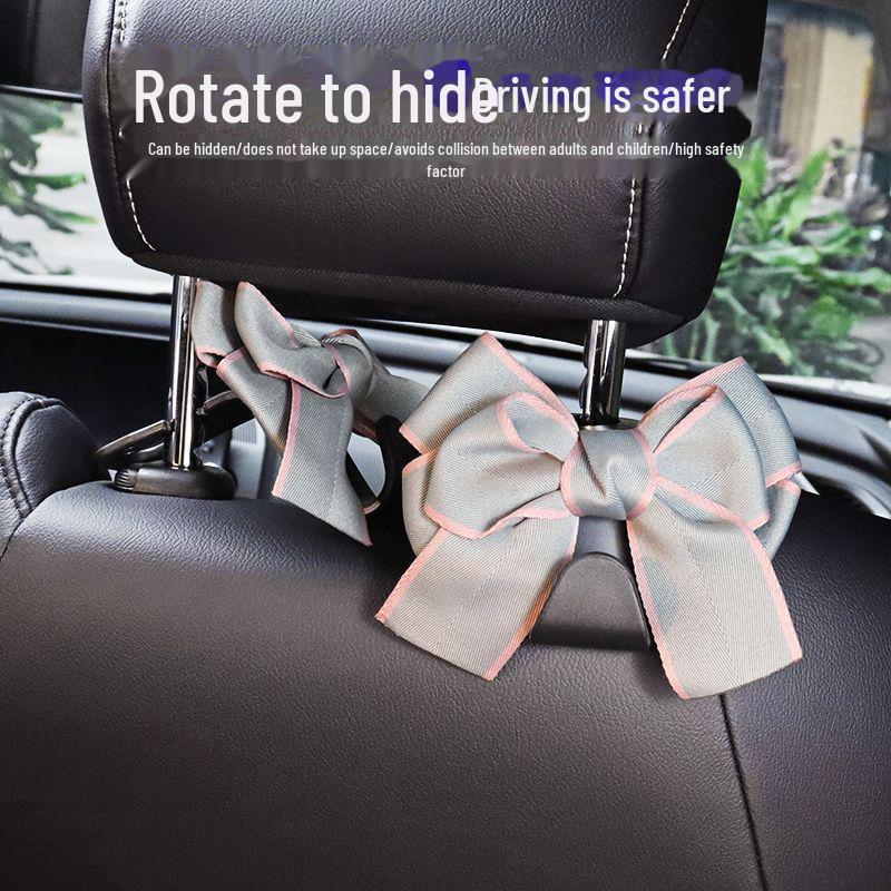 Cute Cartoon Car Seat Back Hook for Multi-functional Interior Decoration