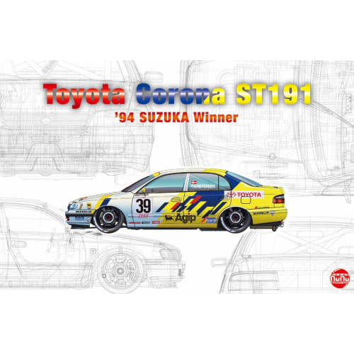 PLATZ/NuNu 1/24 Racing Series Toyota Corona ST191 1994 International Suzuka 500km Winner Plastic Model Kit PN24020
