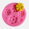 3D květinové silikonové formičky Fondant Řemeslný dort Cukroví Čokoláda Sugarcraft Ledové pečivo Forma na pečení