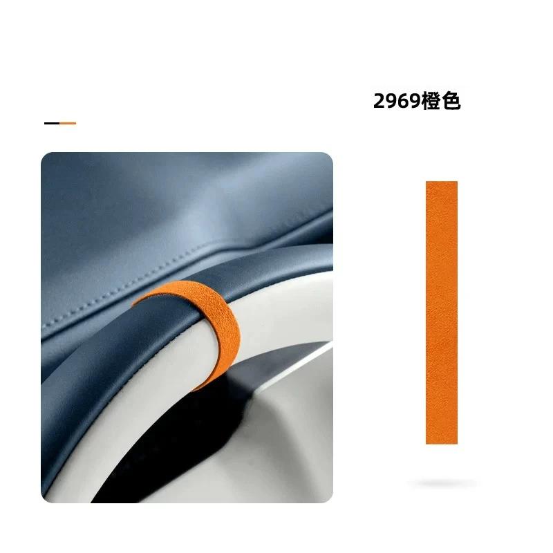 Italian Suede Interior Stickers for ZEEKR 9X 2025 2026 Car Door Window Lift Decal Air Outlet Frame Trim Strip Center Dash Panel