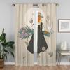 Traum Mädchen Vorhänge Kinderzimmer Raumteiler Küchenvorhänge für Kamera Halloween Dekoration Verdunkelungsvorhänge Jalousien Wohnen Elegant