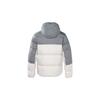 Nike Printed Logo Patchwork Hooded Down Jacket Men Outerwear Gray DV1132-084