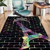 Parisian Eiffel Tower Romance Office Rug Chair Mat, Entryway Carpet, Suitable for Front Door, Bedroom, Living Room, Desk, Holiday Gift