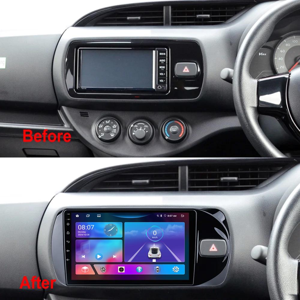 For Toyota Vitz 3 XP130 S12 2014-2019 Navigation GPS Android Car Radio Multimedia Player Stereo wifi+4G Carplay auto video