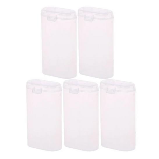 Transparent Battery Storage Box Hard Battery Container Holder Case for 18650 or CR123A Battery