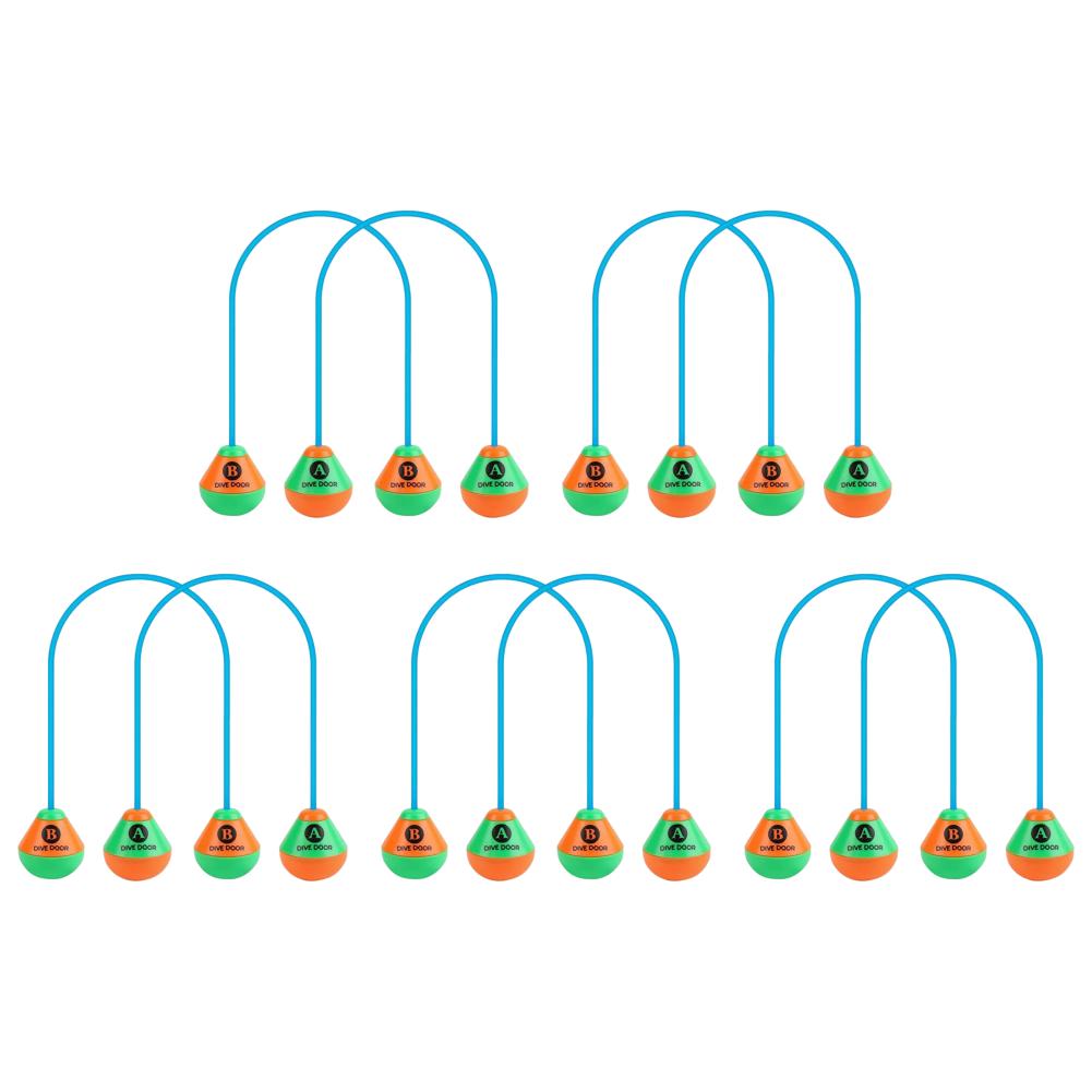 10-2PCS Through Door Diving Ring Funny Swimming Game Aids Dive Door Reusable Diving Training Crossing Rope Door Pool Water Toys