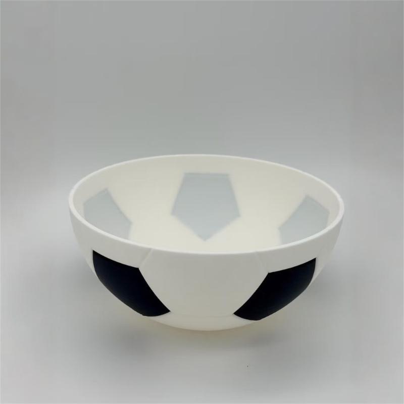 Soccer Shape Snacks Bowl Plastic Food Container Football Style Snacks Dish For Nut Popcorns Candy At Parties