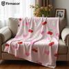 Cherry & Heart Lightweight Microfiber Soft Christmas Fleece Blanket Warm Cozy Throw for Bed Sofa Office Travel All Season