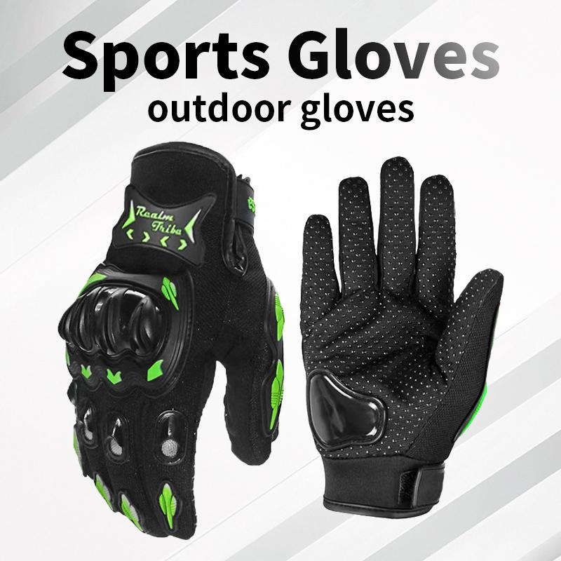 Outdoor Gloves Breathable Anti Slip Gloves Shock Absorbing Full Finger Cycling Gloves