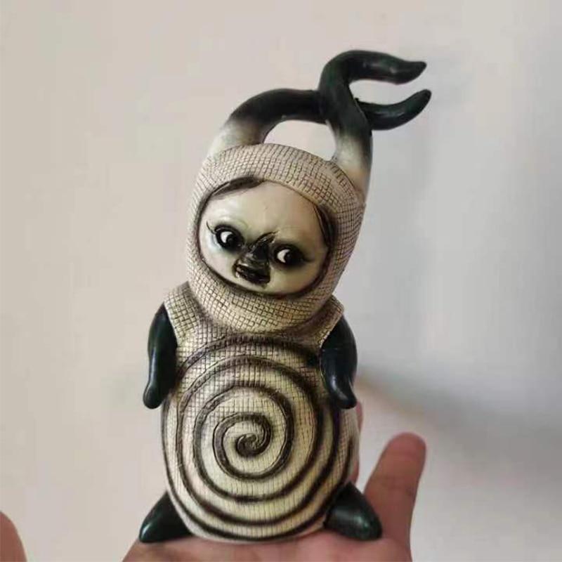 2023 Baby Goblin Halloween Dolls Decorative Figurines Art Quadruplet Ghost Doll Figurine Crafts for Garden Courtyard Small Decor Kawaii Gifts