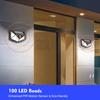 12Pack 100 LED Solar Wall Lamp With 3 Modes Security Motion Sensor Outdoor Waterproof Solar Lights for Yard Garage Deck Garden