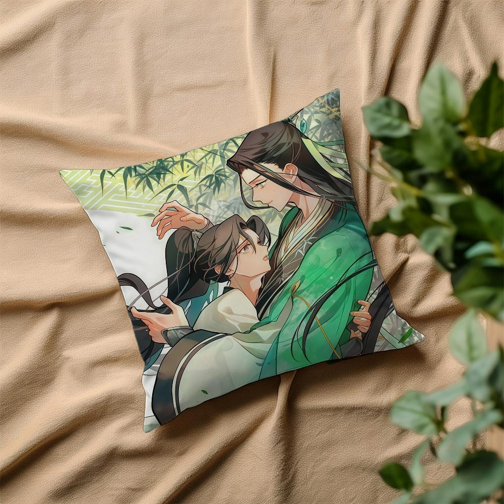 The S-Scum V-Villains S-Self-Saving S-System Novel Cushion Cover Square Cover Casual Skin-Friendly Comfortable Pillow Cover