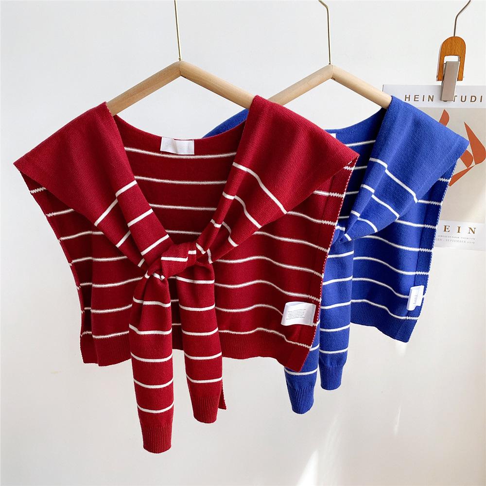 New Shoulder Scarf Shawl Women'S Fake Collar Shoulder Protection Scarf Air-Conditioned Room Camisole Decoration Paired With Neck Protection Knot