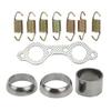 Exhaust Gasket Spring Rebuild Kit 3610047 Strong Sealing Low Noise Replacement for Polaris Sportsman 700 600