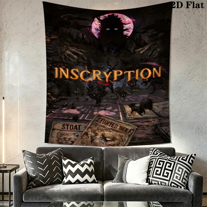 Inscryption Wall Hanging Printed Fabric Blanket Decorative Tapestries for Bedroom Living Room Home Decor