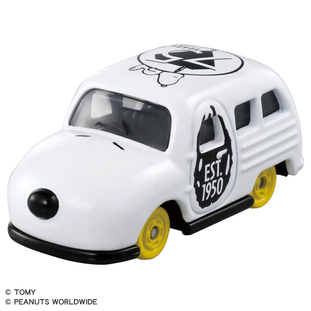 TAKARA TOMY Tomica Dream Tomica PEANUTS 75º Aniversário Coleção Dream Tomica Caixa com Miniatura de Carro Brinquedo para Maiores de 3 Anos