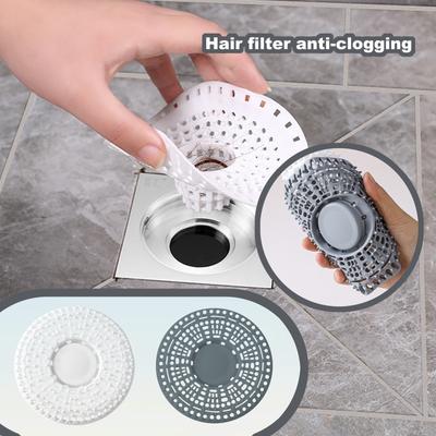 Silikonowa osłona podłogowa zapobiegająca zatykaniu zlewu, łazienkowy filtr zapobiegający zatykaniu włosami