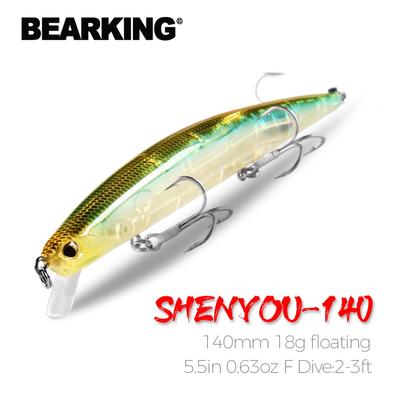 BEARKING Retail Good Fishing Lures Minnow,Quality Professional Baits 14cm/18g,Popular Model Crankbaits Penceil Bait Popper