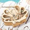 Seashell Storage & Display Box: Wooden Tray with Transparent Conch Design