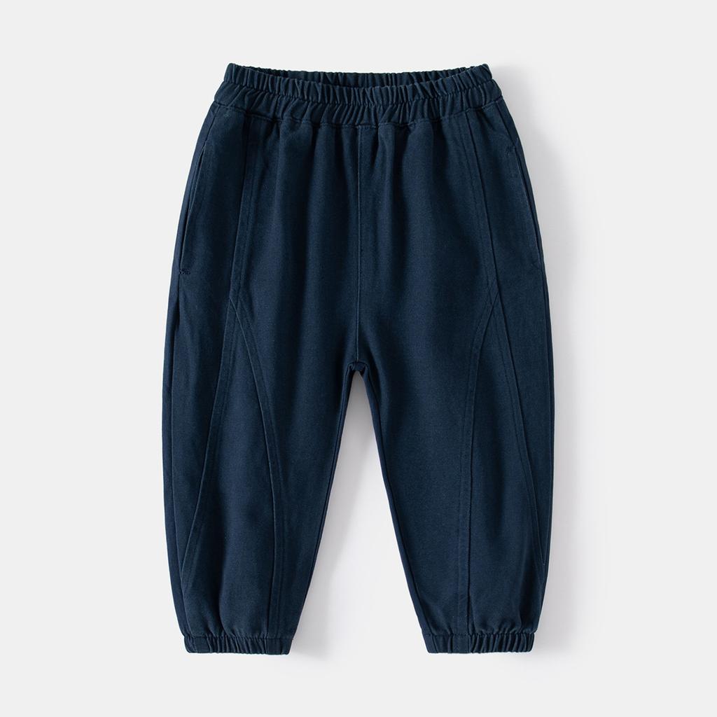 Spring new boys' casual pants elastic waist leggings boys' trousers solid color Harlan single trousers