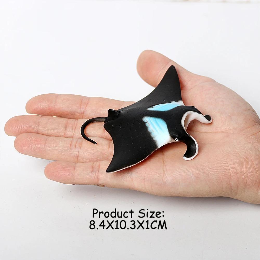 Stingray Manta Ray Figures Fish Toy Ocean Marine Animal Figurines Anime Action Figure Plastic Animals for Children Toys Games
