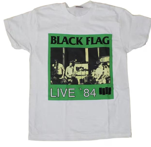 

Black Flag Live 03984 TShirt Fully Licensed Punk Rock Unisex T-Shirt XXXL