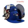 AA Fitteds Caps Jon Stan Angel Flying Baseball Cap 3D Embroidery Fit Cap Size Cap