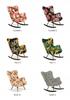 Luna Print Scandinavian Wing Chair, Rocking On Runners Family Furniture Monstera