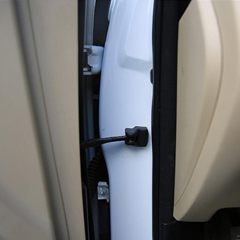 Car Body Anti Rust Water Proof Door Lock Key Keys Plastic Buckle Limit Device Trim 4pcs For Peugeot 3008 2013 2014 2015