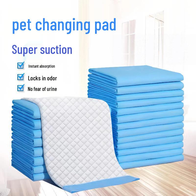 

Пелёнки для туалета для питомцев: Впитывающие, Дезодорирующие, Утолщенные Одноразовые Подгузники для Собак и Кошек Sky Blue XL - Thin 20pcs 60x90cm