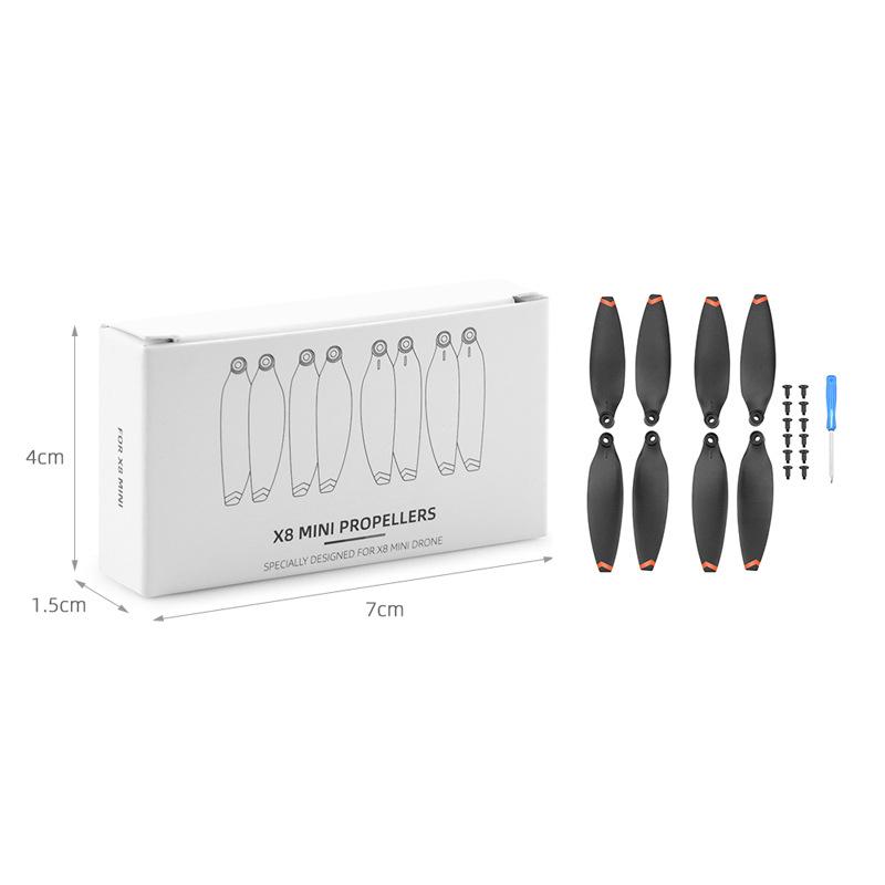 2 Pairs Quick Release Propeller For Fimi X8 Mini/Mini V2 Drone Light Weight Props Blade Wing Fans Accessory Spare Screw Kits