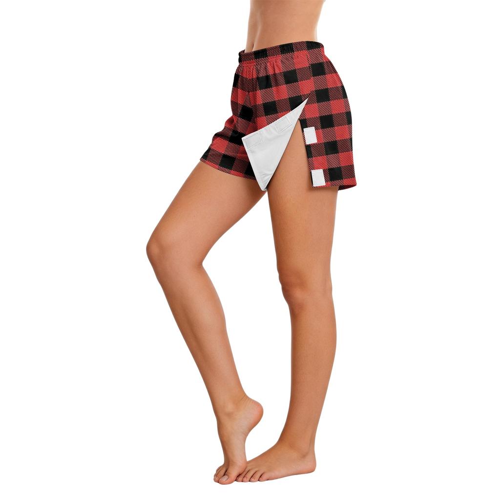 Women Post Surgery Recovery Shorts with Side Velcro Closure Easy Open and Close Design No Pocket Comfortable Fit for Medical Care