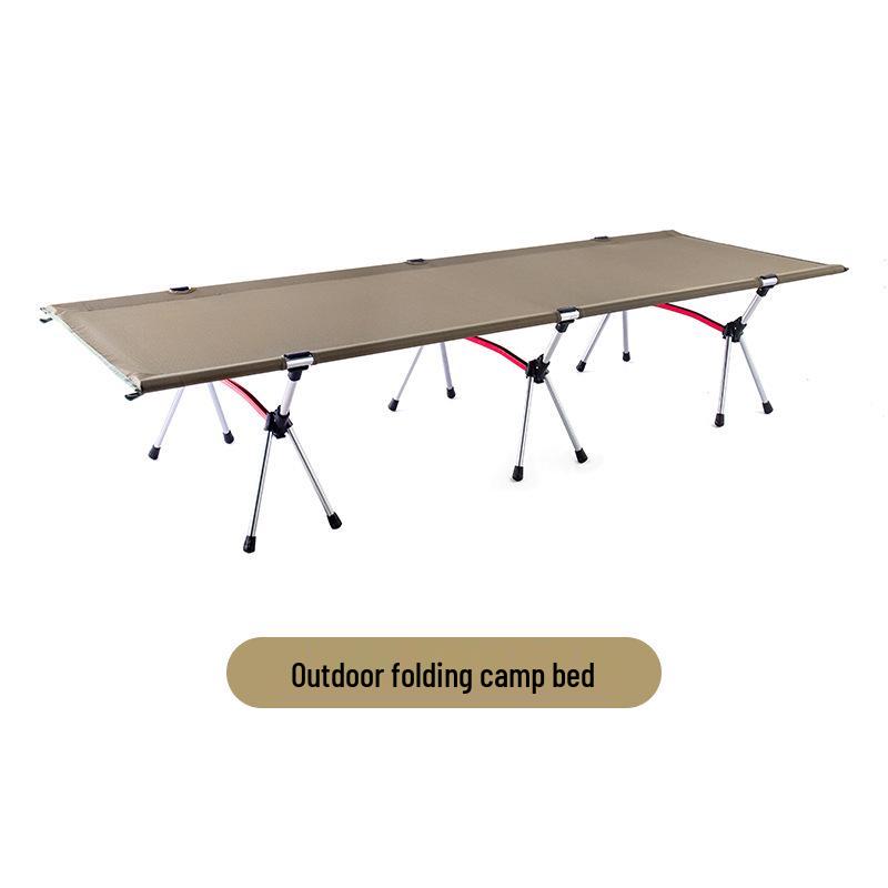 Adjustable Aluminum Alloy Folding Camping Cot - Portable and Lightweight, 80x210 Cm