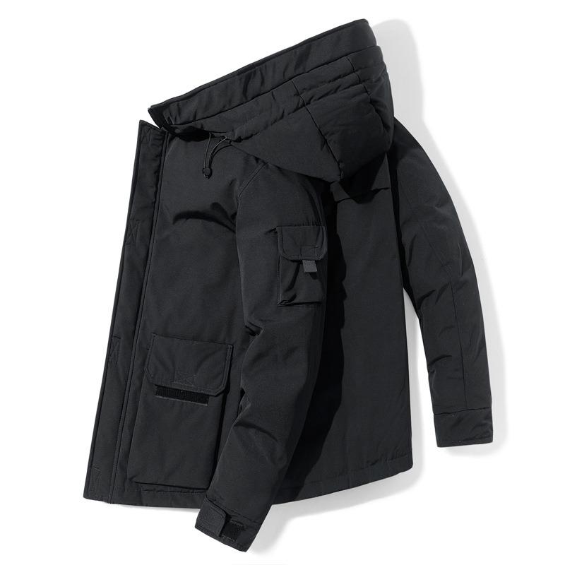 Autumn and winter men's clothing trends, new down jackets, thickened hooded warm jackets, men's handsome and versatile cold clothing, winter clothes