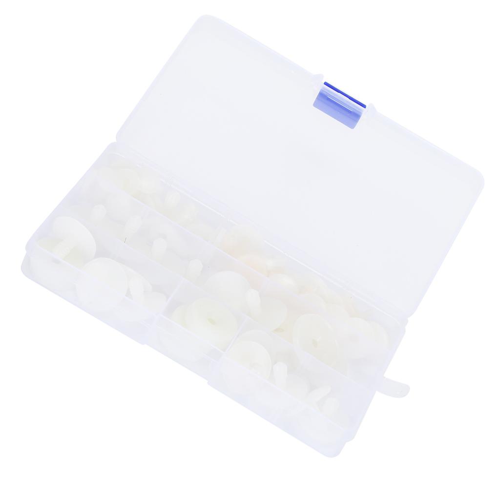 35 Set Puppengelenke DIY Bastelspielzeug Zubehör Einrastbolzen Bärenherstellungsmaterial Weiß