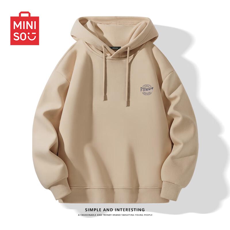 MINISO Men's French Terry Hooded Sweatshirt