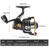 Lixada Fishing Rod Reel Combo Fiberglass Telescopic Fishing Rod Spinning Reel Fishing Line Lures