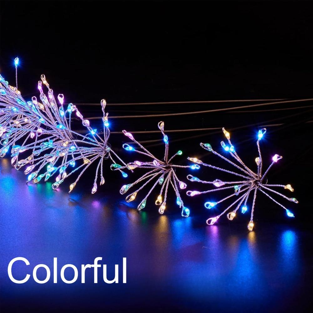 

Solar Garden Lights Firework Starburst Lights LED Solar Powered Waterproof Firefly Light for Outdoor Yard Flowerbed Decor Colorful-6head