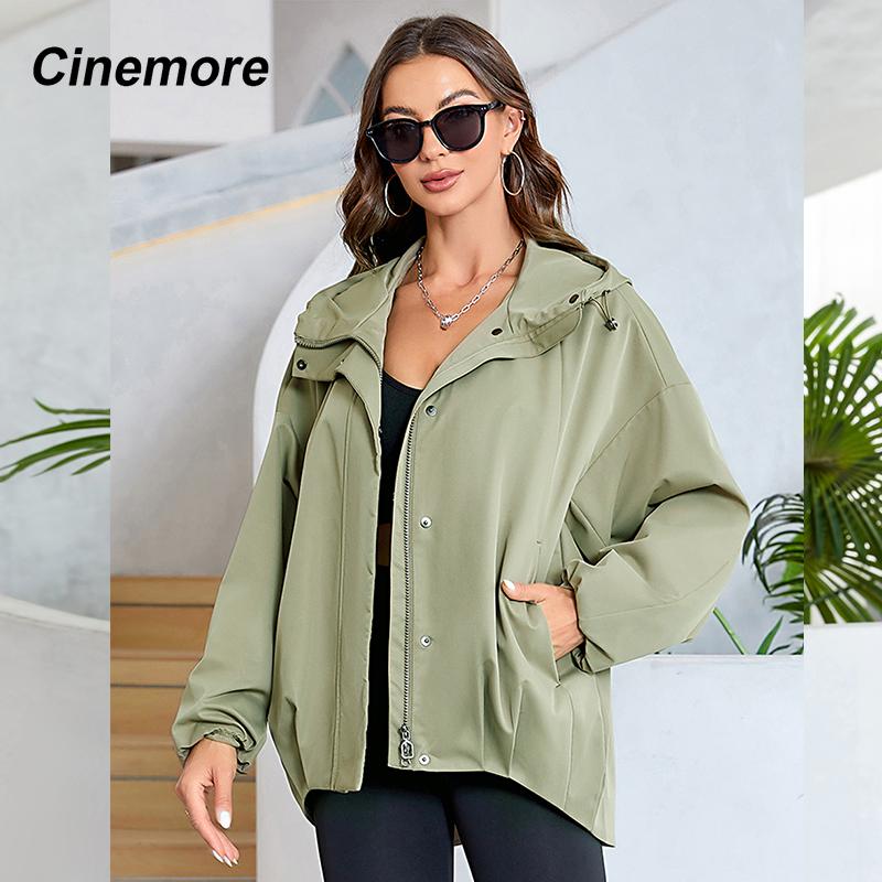 AnnSemo Veste Imperméable Pour Femme Avec Capuche - Veste Décontractée Et Légère - Coupe-vent Avec Poches - Fermeture éclair - Taille Britannique Pour Noël, Vert (01), XL