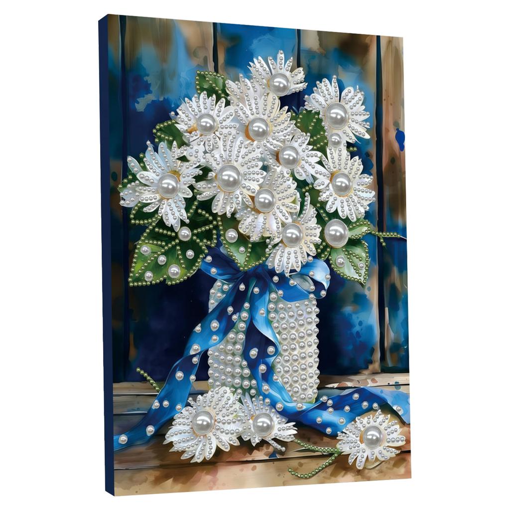 DIY Pearl Gem Paintings Picture Arts Craft for Adults/Beginners Gift Home Decor 30x40cm With Frame